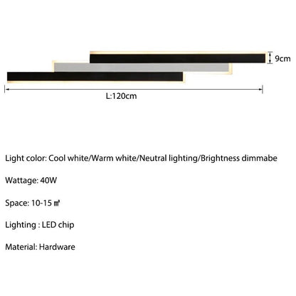 Alavai - Modern Outdoor Rectangle Lamp Bar