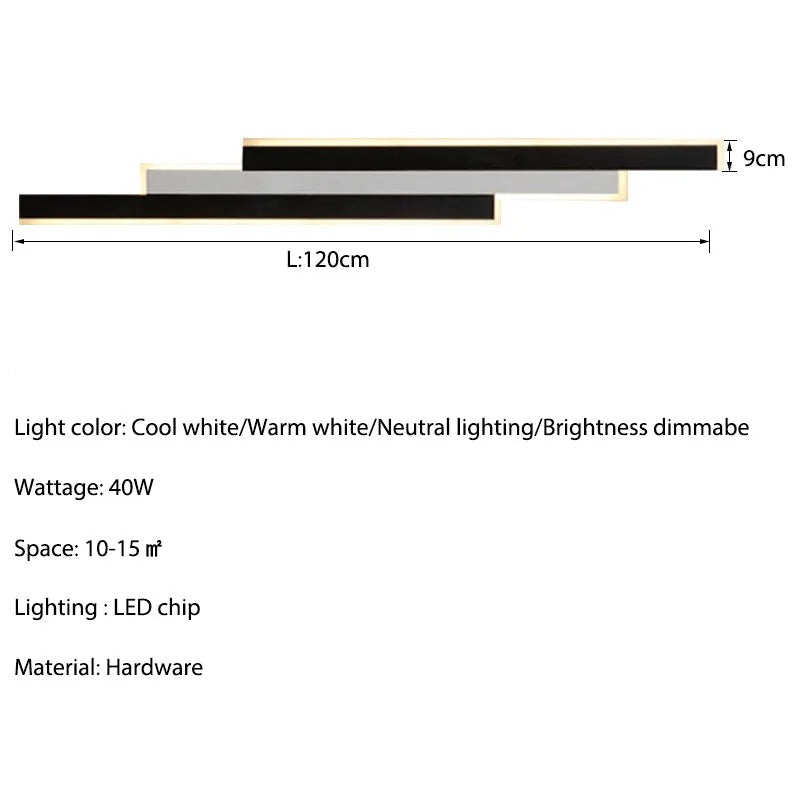 Alavai - Modern Outdoor Rectangle Lamp Bar