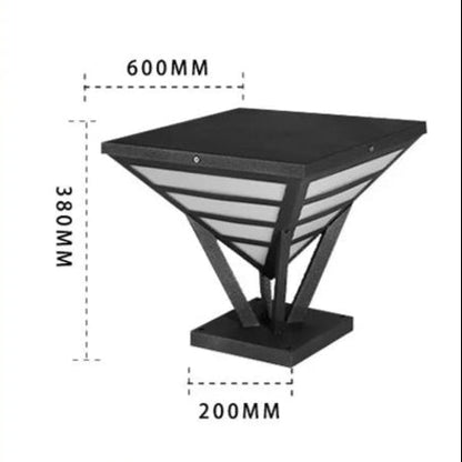 Leonel - Pyramid Pillar Outdoor Light