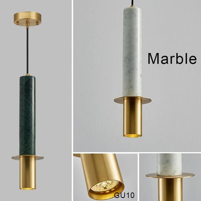 Nora - Modern Candle Style Gold Body Hanging Ceiling Pendant Light