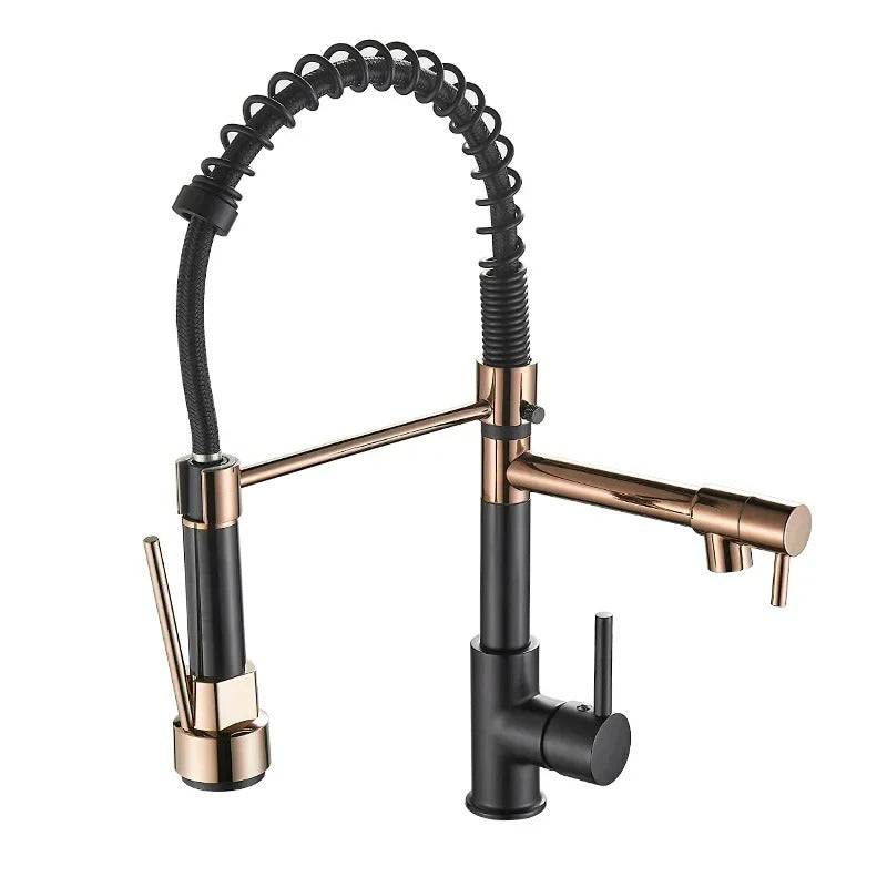 Malik - Pull Out Spout Hot/Cold Dual Hole Mixer Tap
