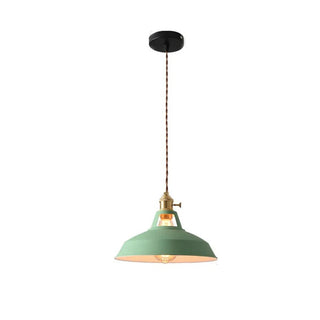 Heidi - Modern Nordic Round Pan Retro Hanging Ceiling Pendant Light