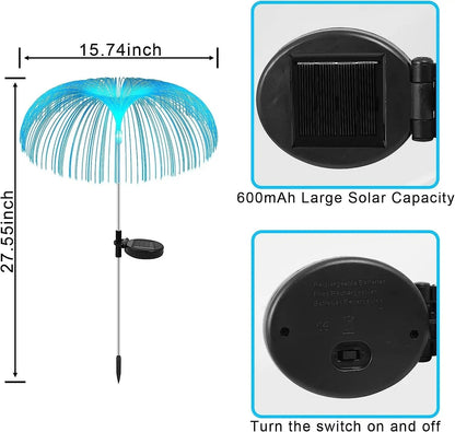 Frey - Solar Fiber Optic Jellyfish Garden Lights