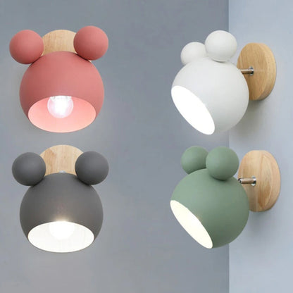 Aurora - Wooden Modern Nordic Round Wall Light