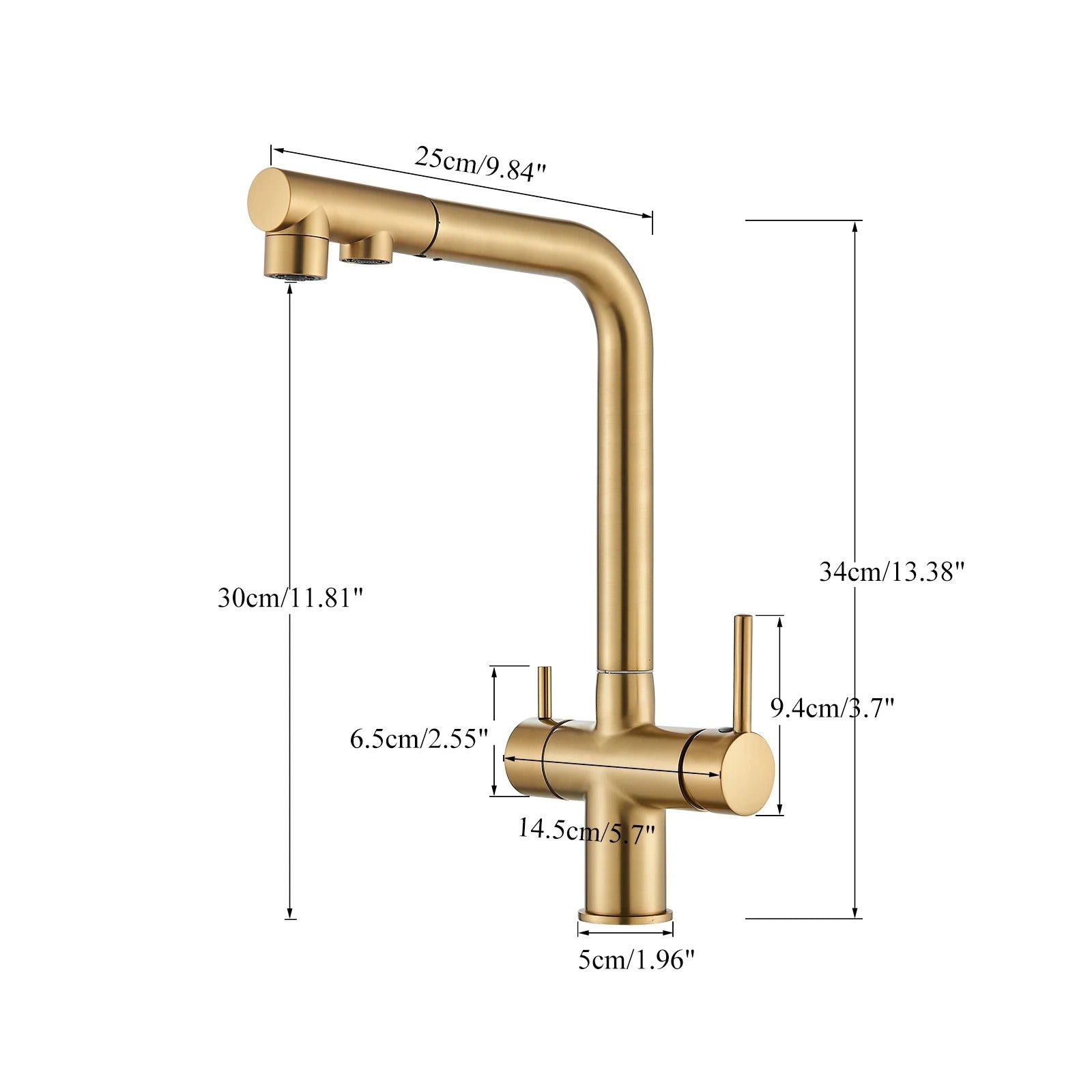 Grady - Deck Mounted 360 Rotate Water Purification Mixer Tap