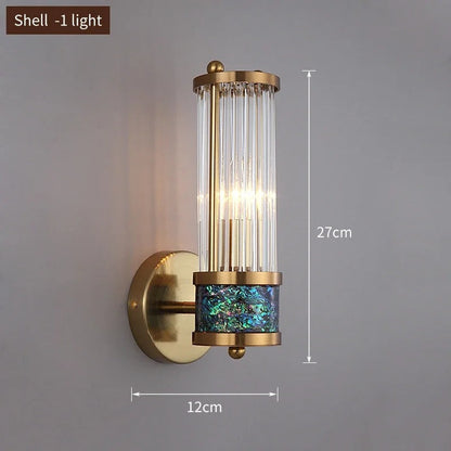Eliel - Modern Gold Crystal Up/Down Wall Light