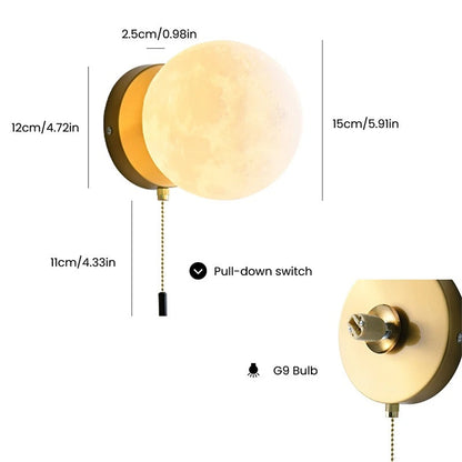 Rowyn - Modern Moon Ball Wall Light