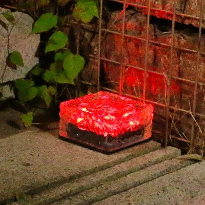 Jabari - Solar Brick Ice Cube Outdoor Light