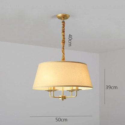 Rican - American Gold Hanging Round Ceiling Light