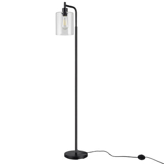 Ariel - Metal Pole Glass Shade Floor Light