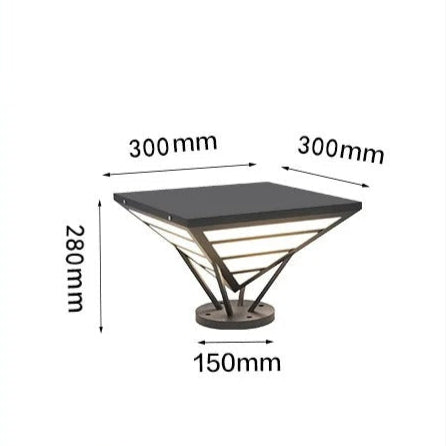 Leonel - Pyramid Pillar Outdoor Light