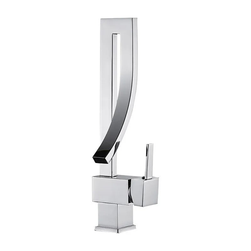 Zlatan - Tall Deck Mounted Single Lever Bathroom Tap