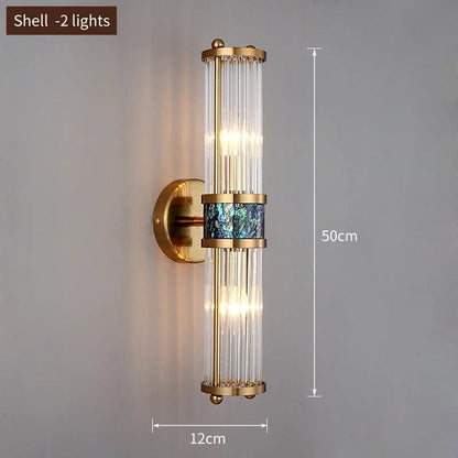 Eliel - Modern Gold Crystal Up/Down Wall Light