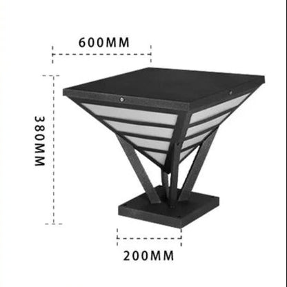 Leonel - Pyramid Pillar Outdoor Light