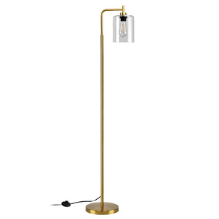 Ariel - Metal Pole Glass Shade Floor Light