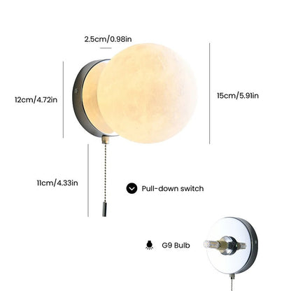 Rowyn - Modern Moon Ball Wall Light
