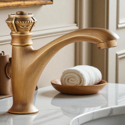 Hari - Antique Brass Single Handle Tap