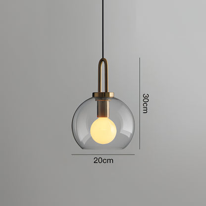Lyllah - Postmodern Round Glass Pendant Hanging Ceiling Light
