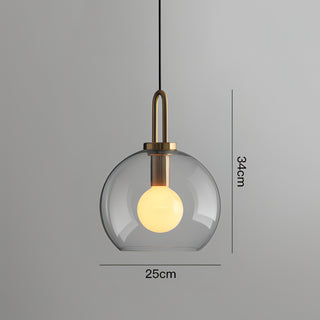 Lyllah - Postmodern Round Glass Pendant Hanging Ceiling Light