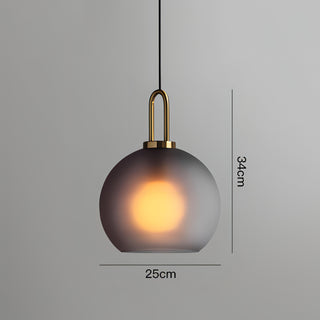 Lyllah - Postmodern Round Glass Pendant Hanging Ceiling Light