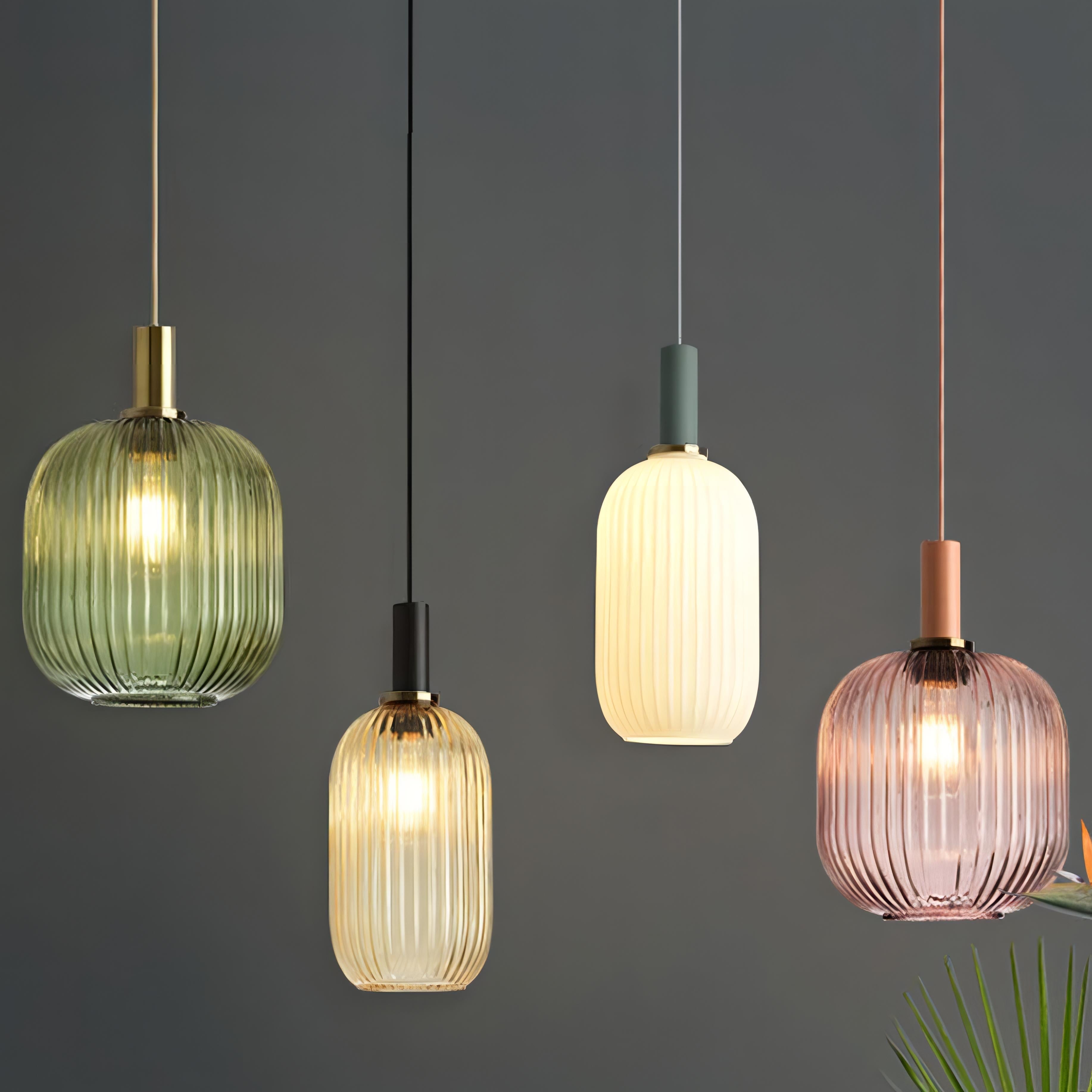 Maverick - Vintage Stained Glass Hanging Pendant Light