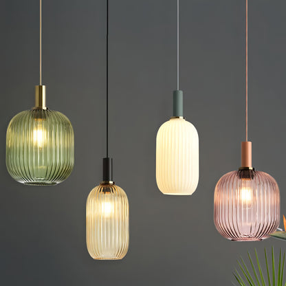 Maverick - Vintage Stained Glass Hanging Pendant Light