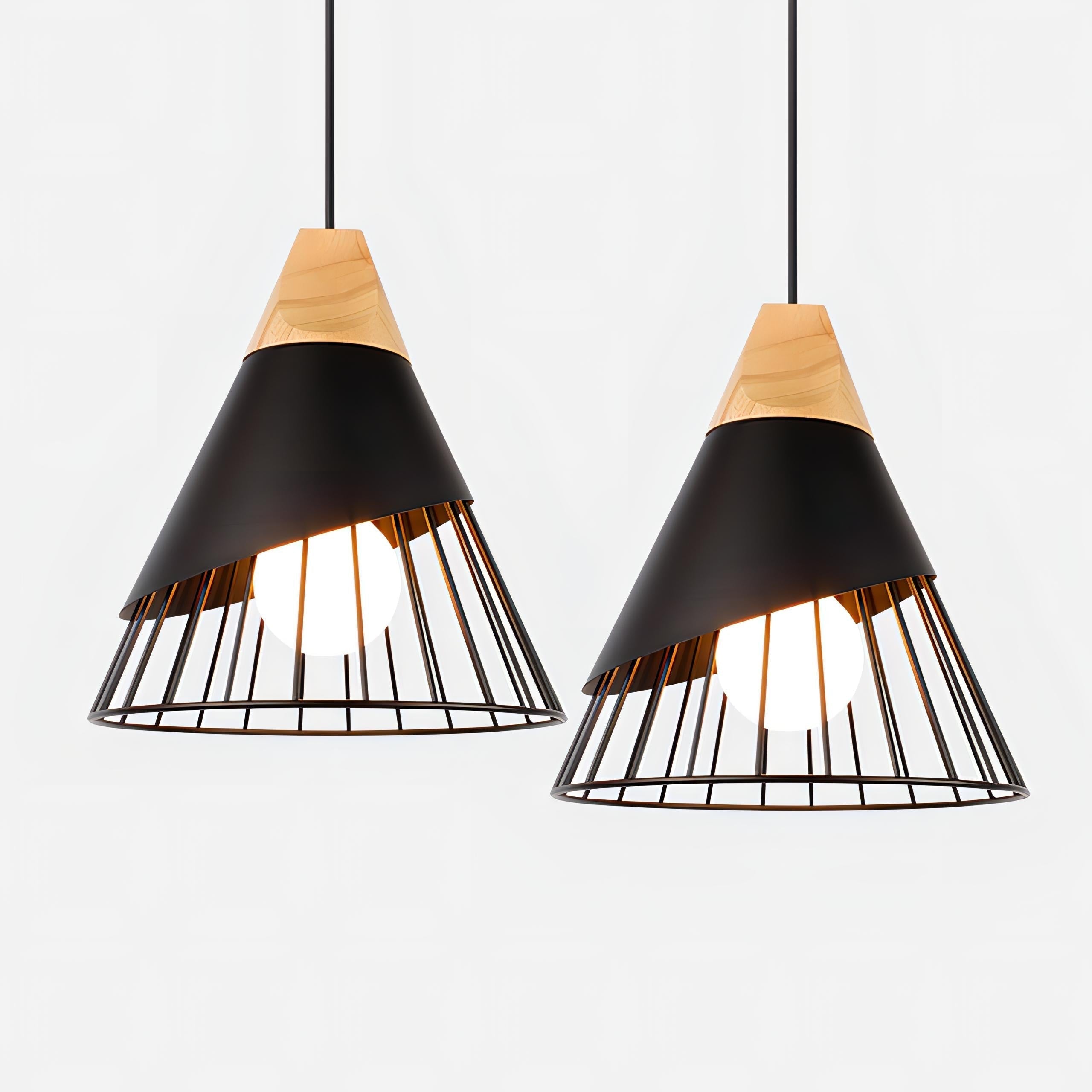 Fayre - Nordic Hanging Wood Hanging Pendant Ceiling Light