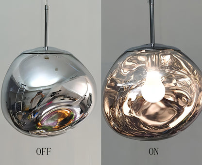 Dahlia - Modern Hanging Round Coloured Glass Hanging Pendant Ceiling Light
