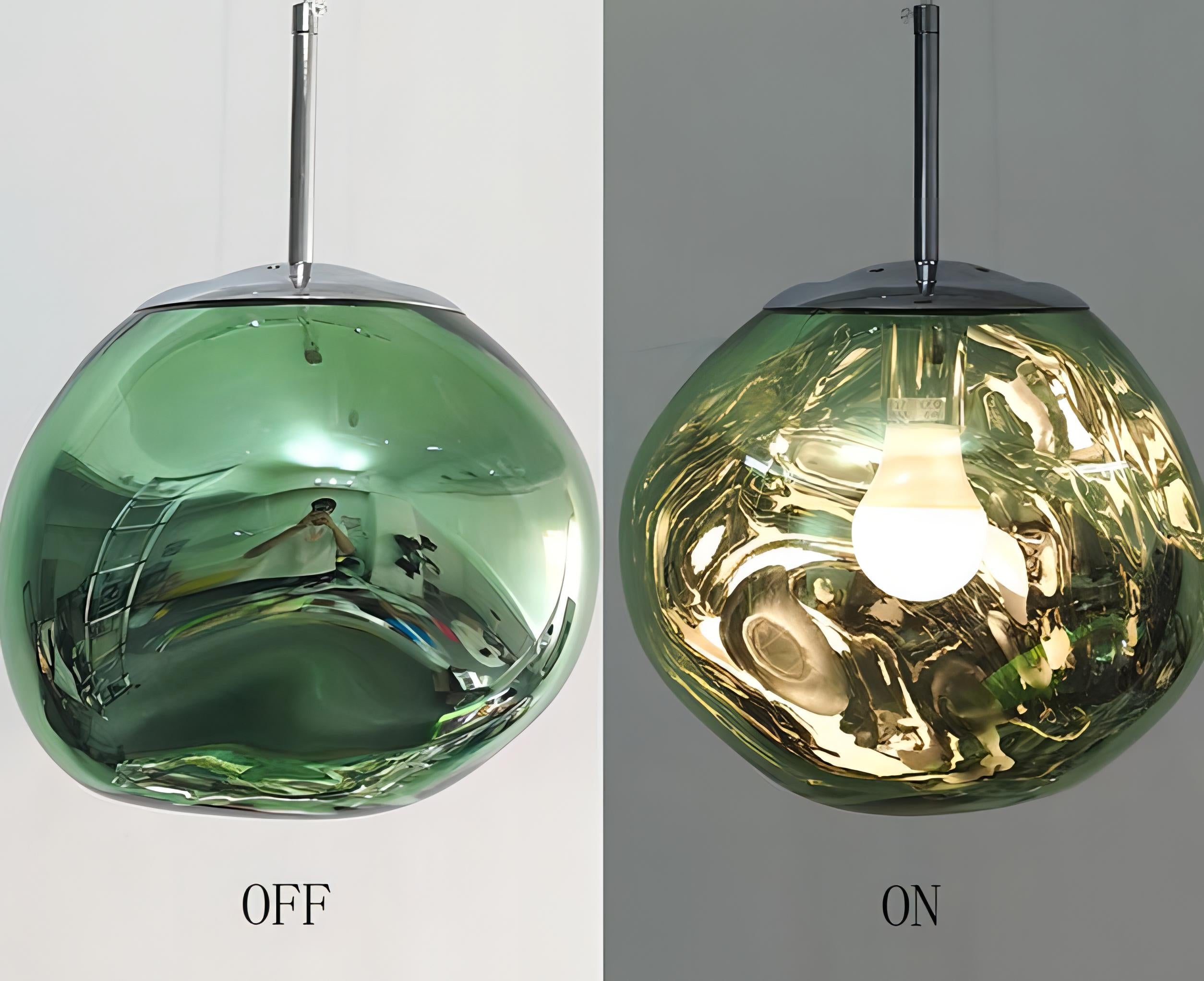 Dahlia - Modern Hanging Round Coloured Glass Hanging Pendant Ceiling Light