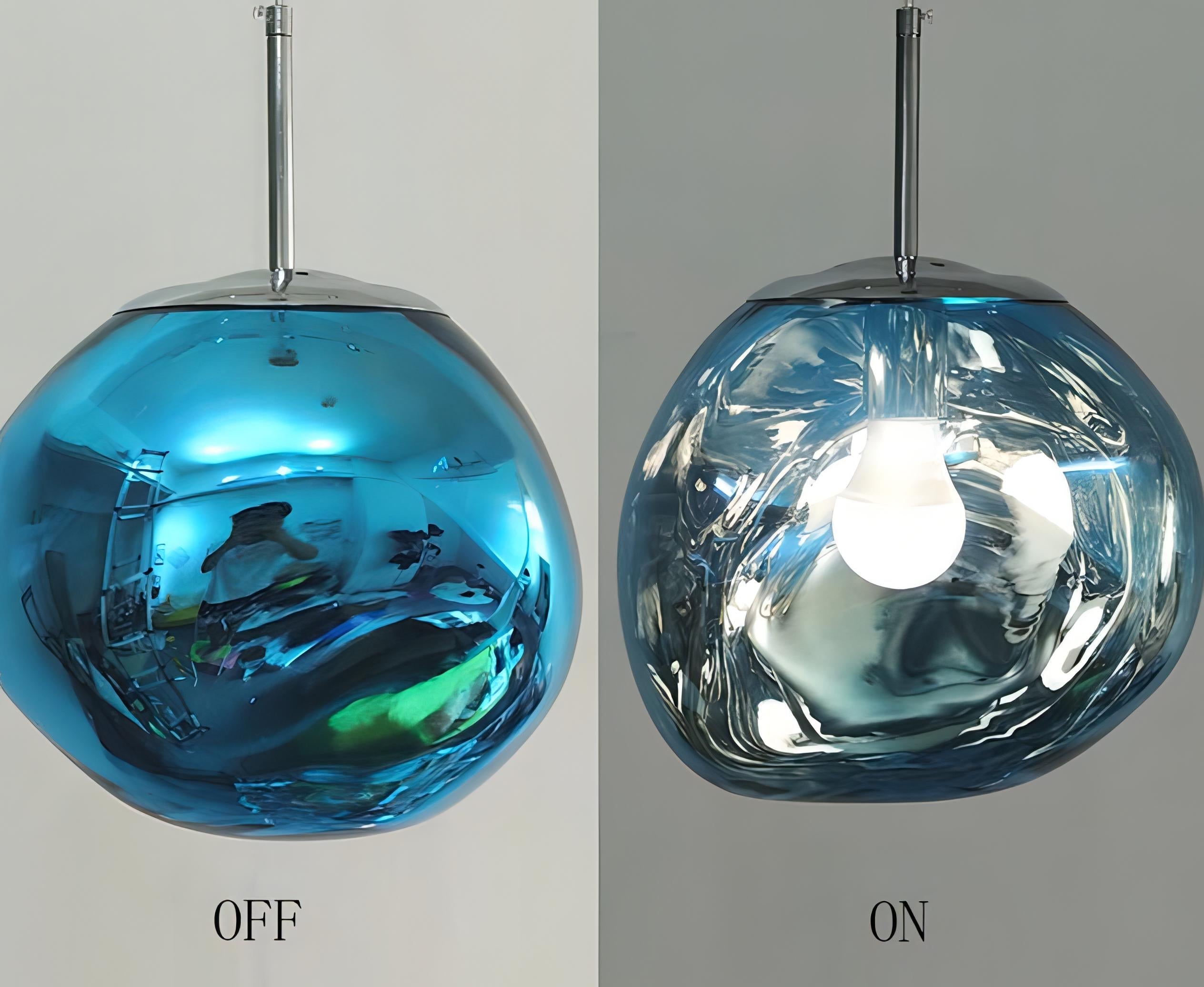 Dahlia - Modern Hanging Round Coloured Glass Hanging Pendant Ceiling Light