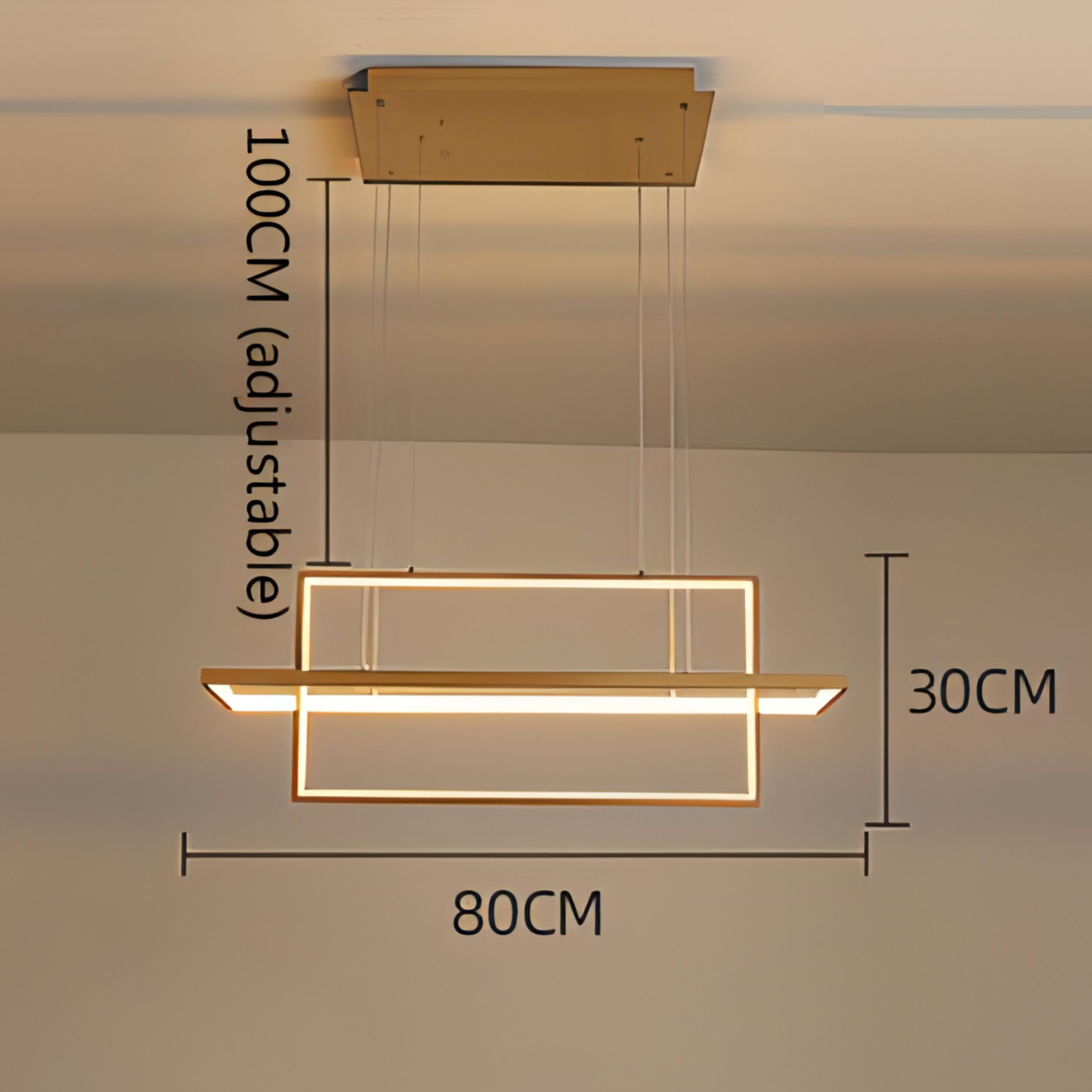 Sterling - Rectangle Modern Hanging Chandelier
