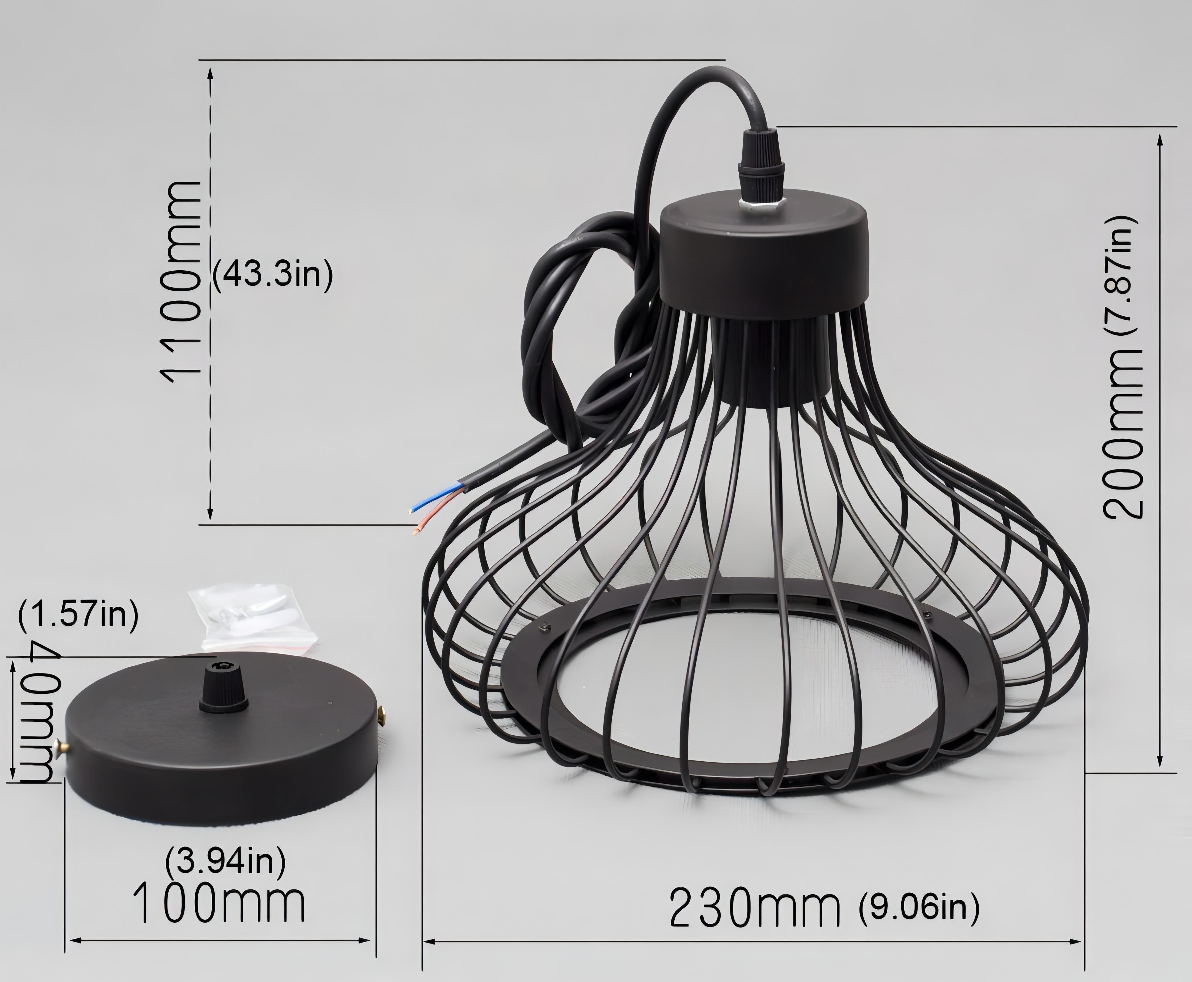 Kallie - Retro Cage Hanging Lamp