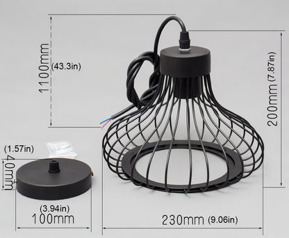 Kallie - Retro Cage Hanging Lamp