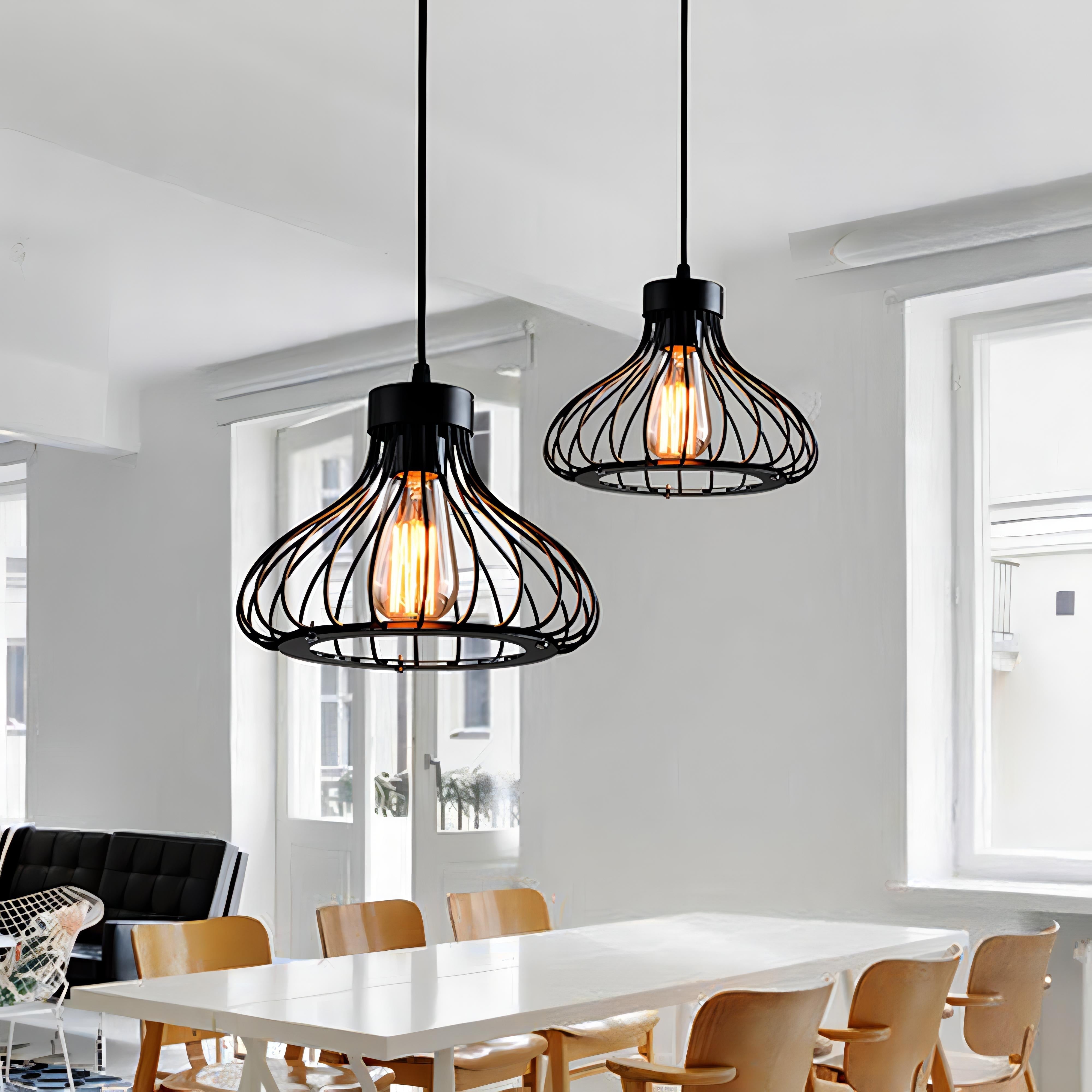 Kallie - Retro Cage Hanging Lamp