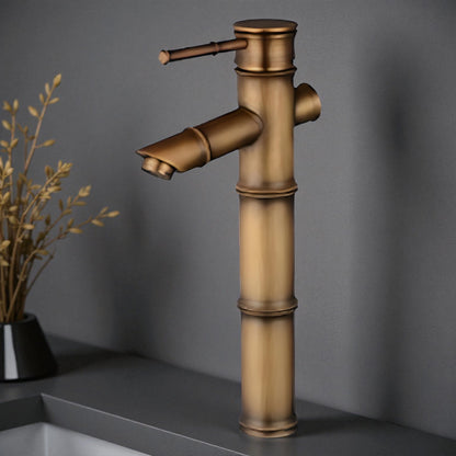 Tasu - Brass Bamboo Basin Tap