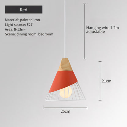 Fayre - Nordic Hanging Wood Hanging Pendant Ceiling Light