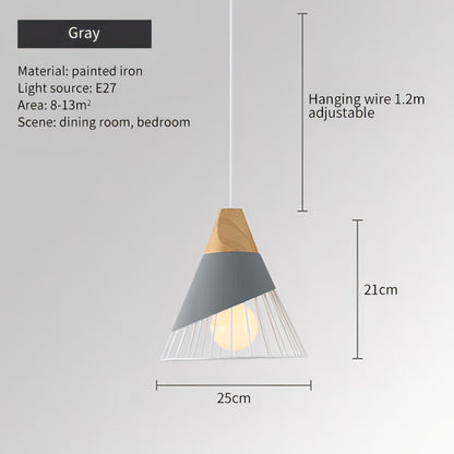 Fayre - Nordic Hanging Wood Hanging Pendant Ceiling Light