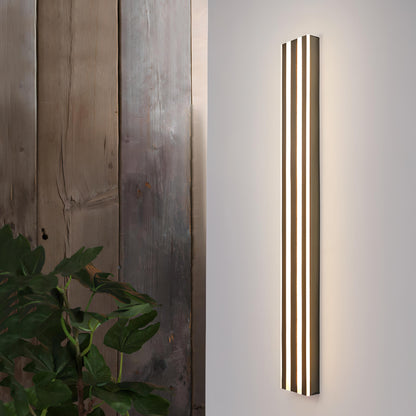 Abe - Stripe Gold Modern LED Outdoor Wall light Bar