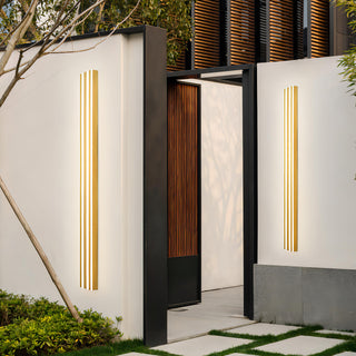 Abe - Stripe Gold Modern LED Outdoor Wall light Bar
