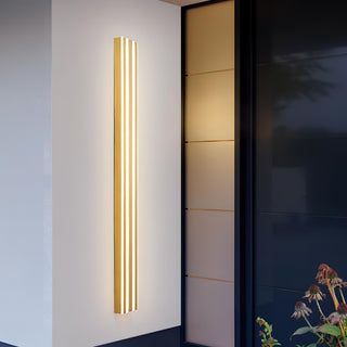 Abe - Stripe Gold Modern LED Outdoor Wall light Bar