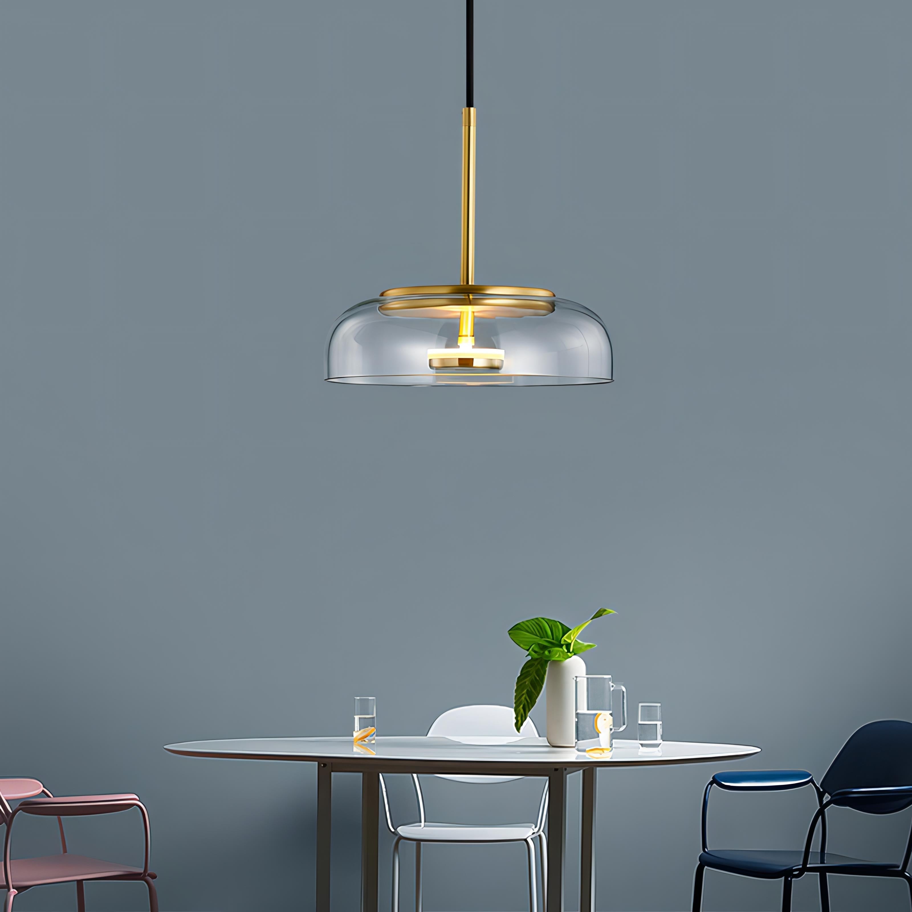 Kiara - Modern Glass Bowl Hanging Light