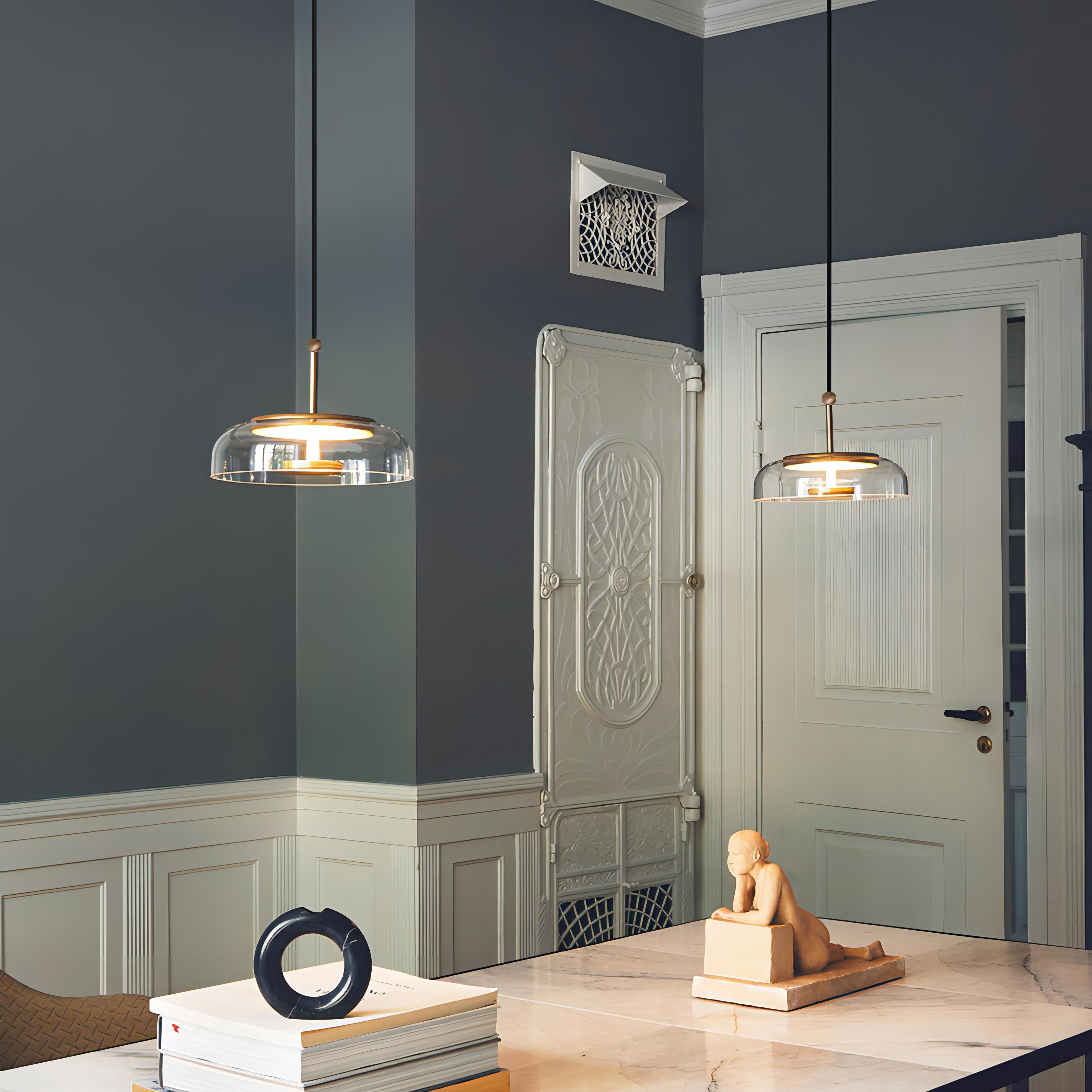 Kiara - Modern Glass Bowl Hanging Light