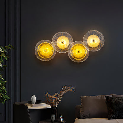 FKL - Modern Round Crystal Wall Lamp