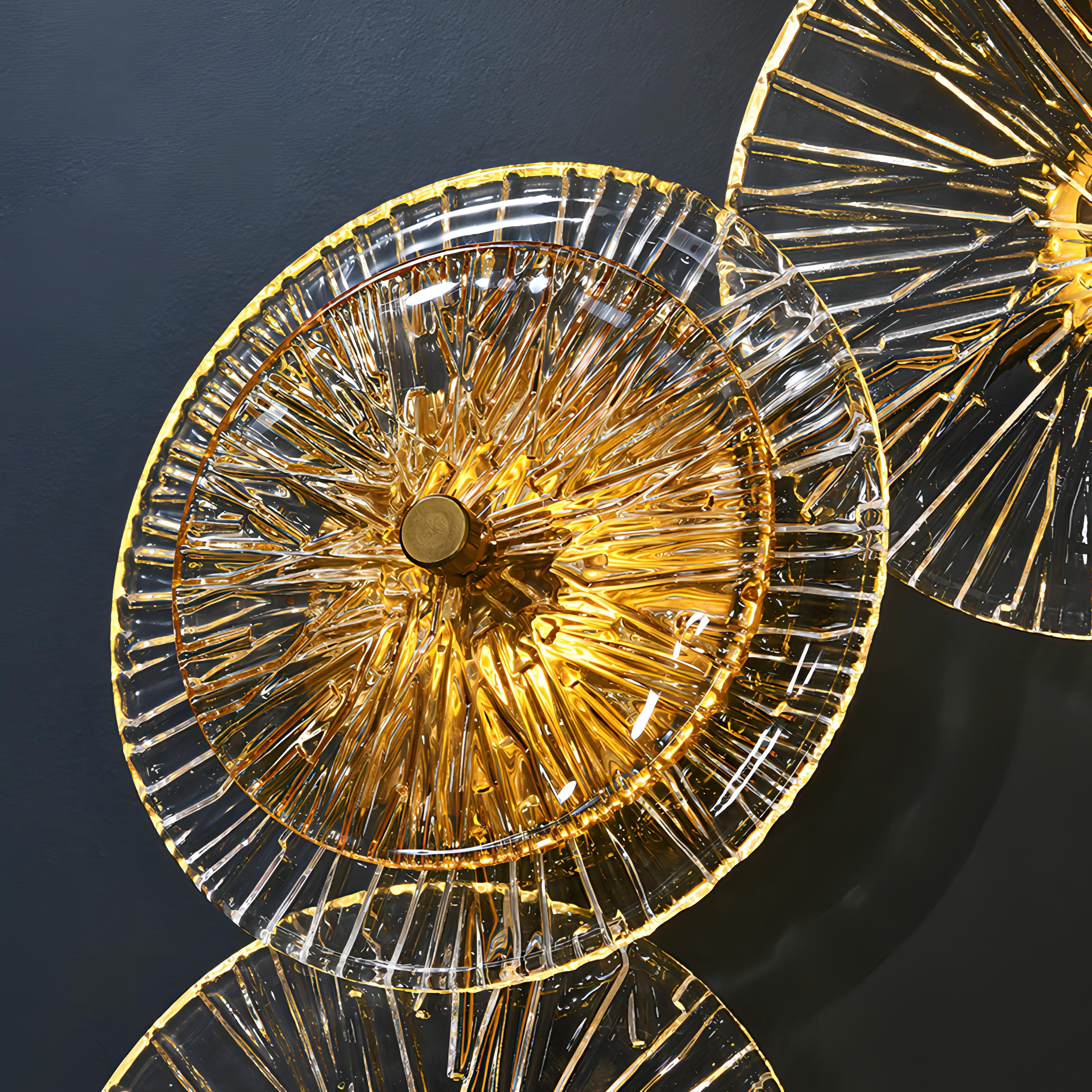 FKL - Modern Round Crystal Wall Lamp