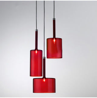 Justina - Coloured Shaped Glass Pendant Hanging Ceiling Light