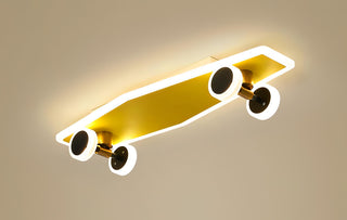 Fereno - Gold Modern Skateboard LED Ceiling Light