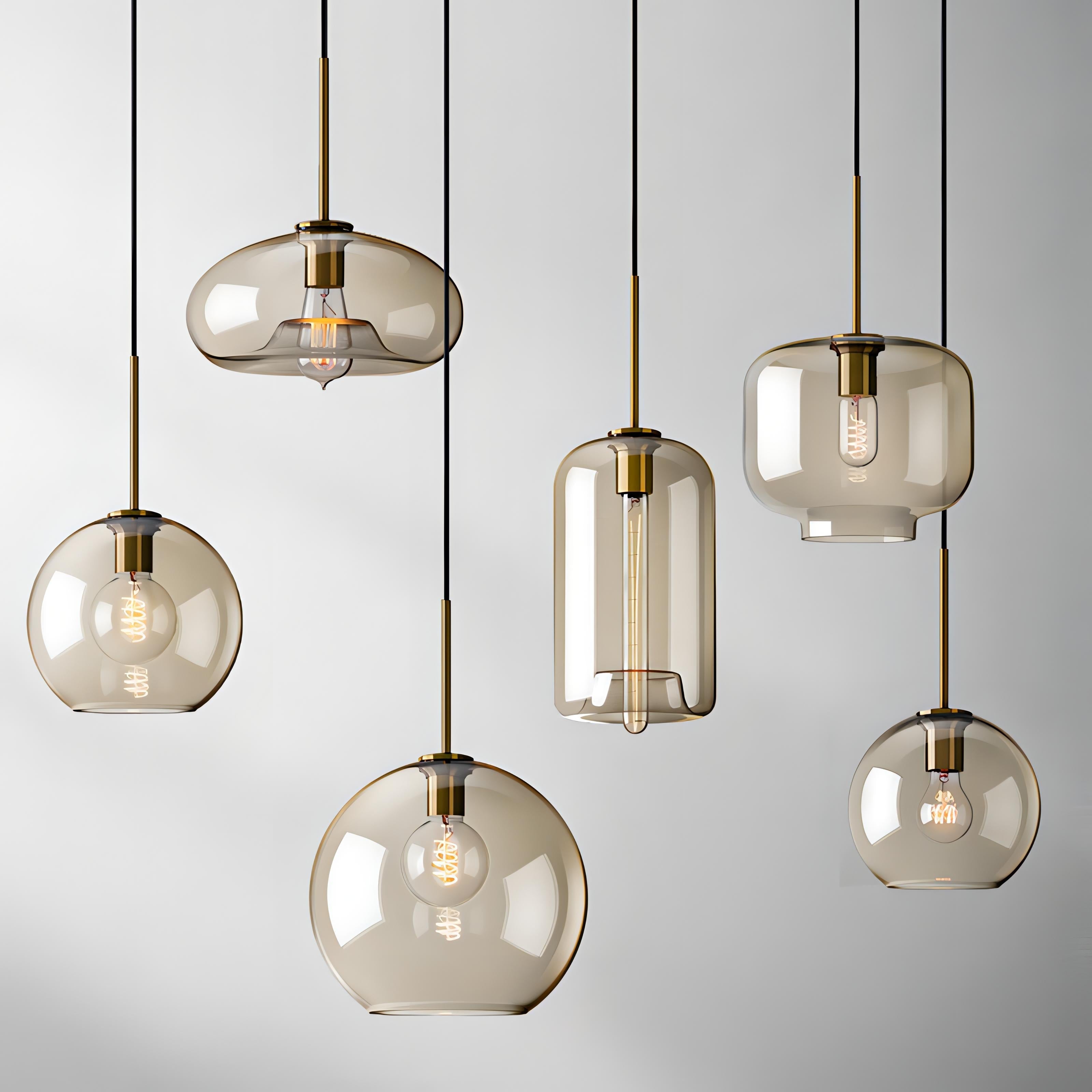 Waylor - Hanging Pendant Industrial Glass Lamp