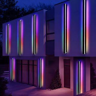 Asya - RGB Multicoloured Outdoor Wall Light Bar Waterproof