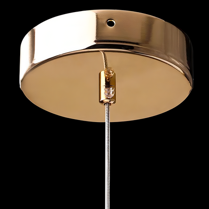 Breena - Modern Round Tube Patterned Glass Hanging Ceiling Light