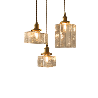 Farina - Modern Retro Hanging Glass Lamp Squashed